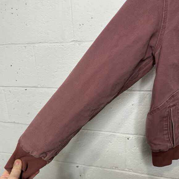 Carhartt Sherpa-Lined Wildwood Jacket “Dried Rose Pink” - Picture 8 of 14